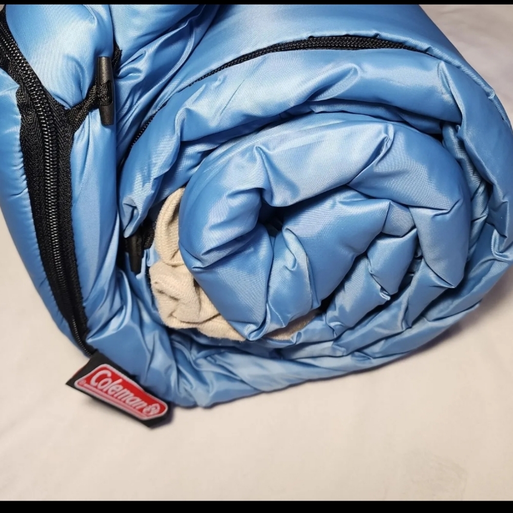 NEW Coleman Sleeping Bag Sun Ridge Adult Regular Durable Portable Comfort 40-60° - Picture 3 of 9